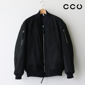CCU 누벅 봄버 자켓 블랙