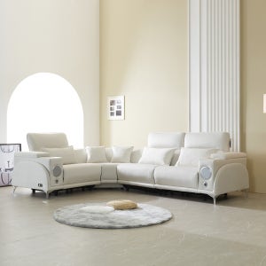 기간행사,벨라 프리미엄 독일 오킨사모터 리클라이너 소파 라이트그레이, 6인용