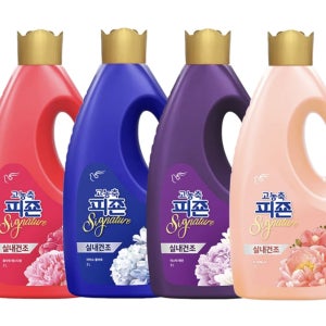 피죤 고농축 시그니처 섬유유연제 본품 2L x 2개 + 리필 1.6L x 3개 미스틱레인