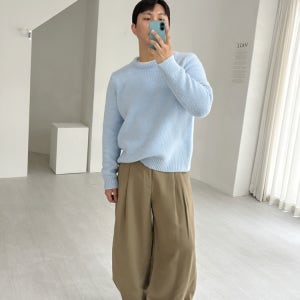 파스텔 알파카 모헤어 라운드니트 SORA (4color)