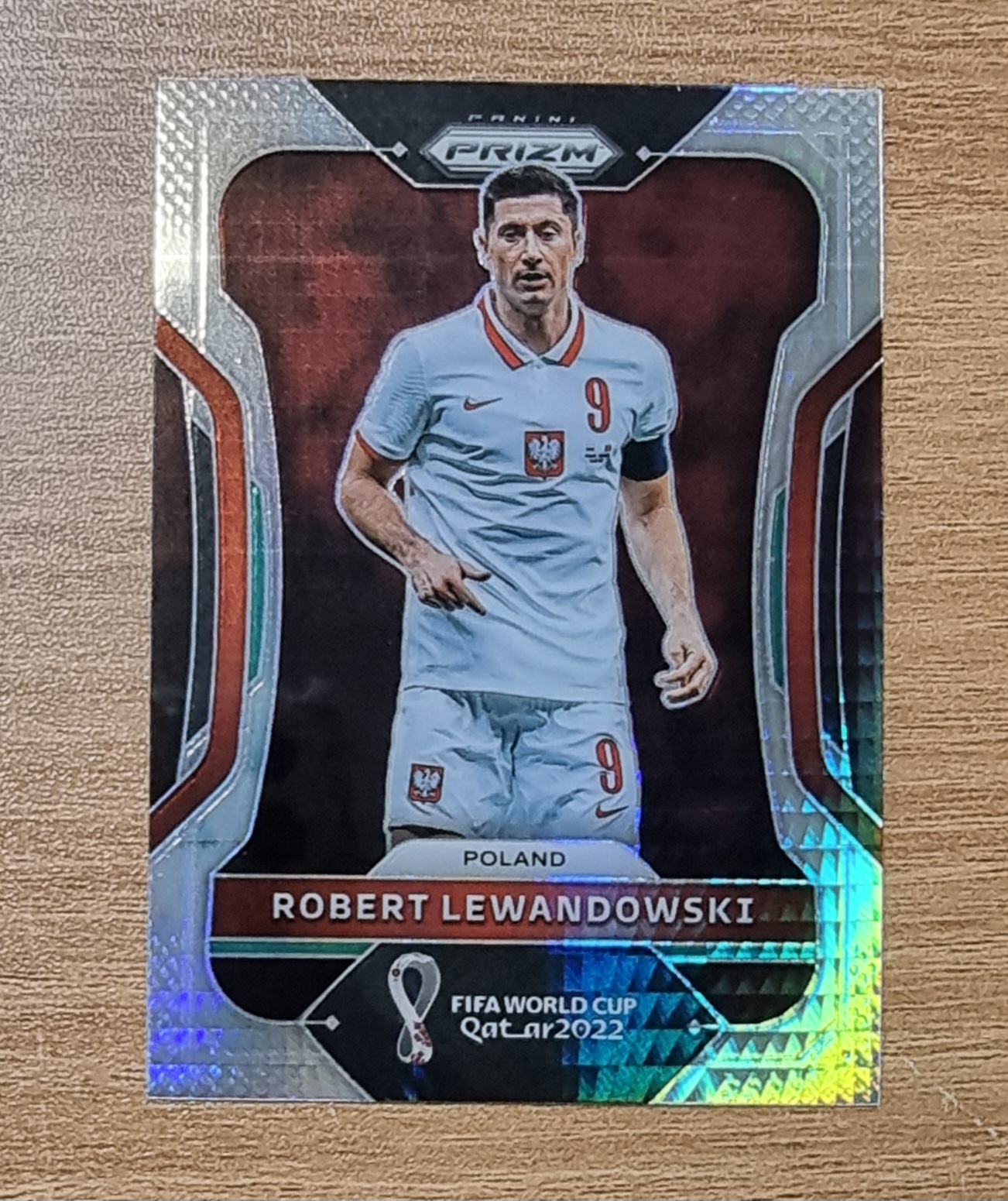 로베르트 레반도프스키 2022 Panini Prizm World Cup Hyper Prizm Robert Lewandowski No-170 축구카드