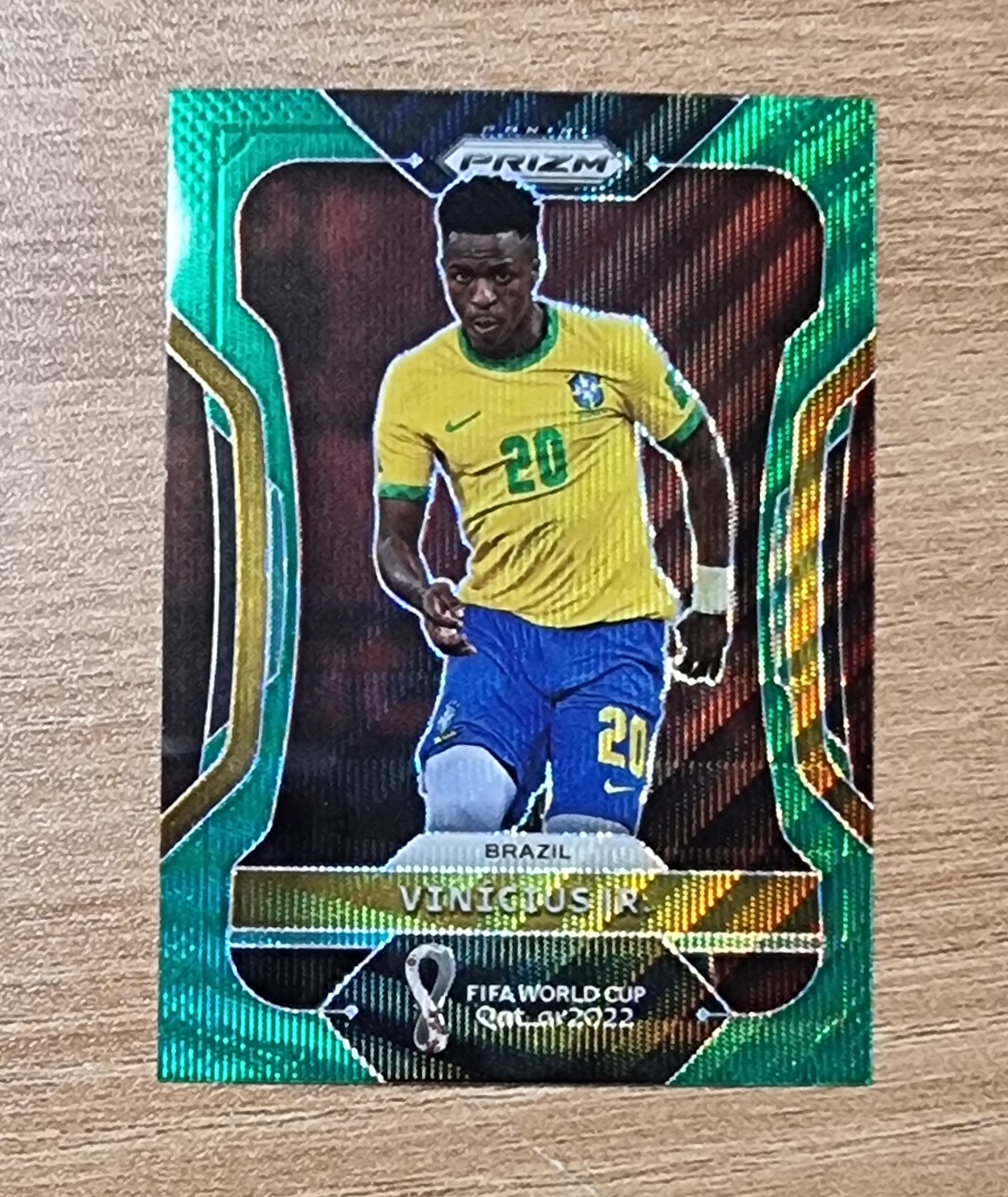 비니시우스 주니어 2022 Panini Prizm World Cup GREEN WAVE PRIZM No-36 축구카드