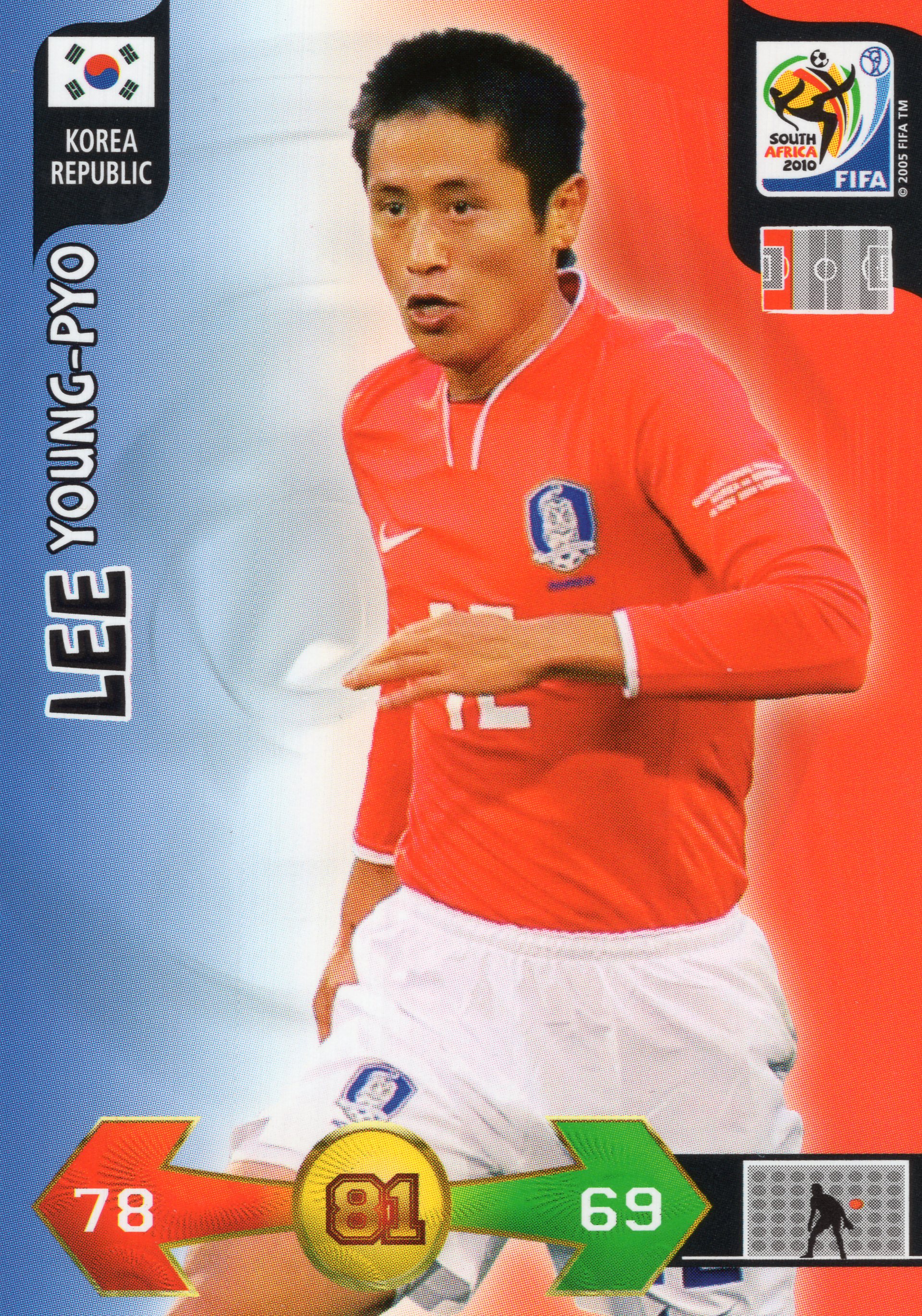 이영표 축구카드 파니니 남아공 월드컵 2010 월드컵카드 6236