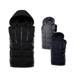 VSK USB 후드 패딩 발열조끼 (보조배터리x)