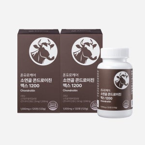 [임박특가][26.07.24까지] 온유바이오 온유로케어 소연골 콘드로이친 1200 맥스 120정, 2개