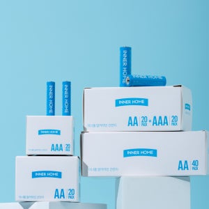 이너홈 건전지 알카라인 AA 40입