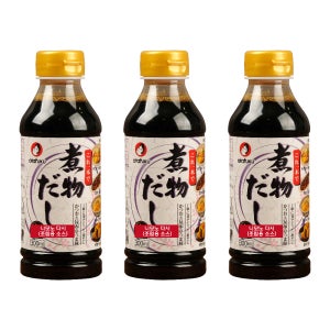 오타후쿠 니모노 다시 조림용 소스 생선 가츠동 돈부리 덮밥 일본 소스 300ml, 3개