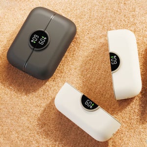 1+1 캠텔 충전식 듀얼 손난로 LCD 4단계 온도 충전 전기 전자 핫팩 등산용 캠핑용