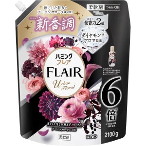 일본 허밍 플레어 유연제 어반 플로럴 향 리필 2100g 도시 플로럴 향