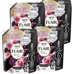 일본 허밍 플레어 유연제 어반 플로럴 향 리필 2100g×4개 도시 플로럴 향