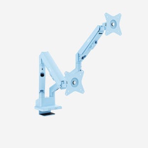 픽시오 웨이브 PSW1D 듀얼 모니터 암 거치대 블루