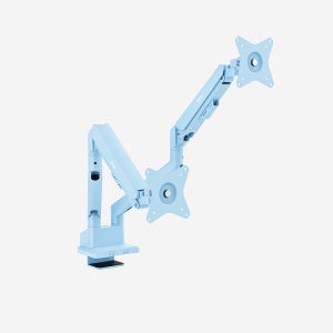 픽시오 웨이브 PSW1D 듀얼 모니터 암 거치대 블루