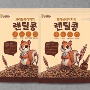 [통통잡곡] 2025년 캐나다산 브라운 렌틸콩 1.5kg, 2개