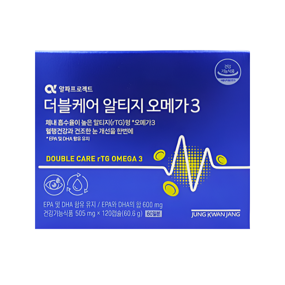 <b>정관장</b> 더블케어 알티지 <b>오메가3</b> 505mg x 120캡슐