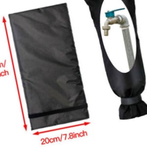 수도 동파 방지 덮개 겨울 한파 보온 대형 커버 예방 야외 설치 대비 계량기 단열 방한 블랙 20x51cm