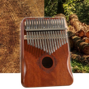 초보자 칼림바 17 음계 연주용 마호가니 칼림바 입문용 통원목 휴대용