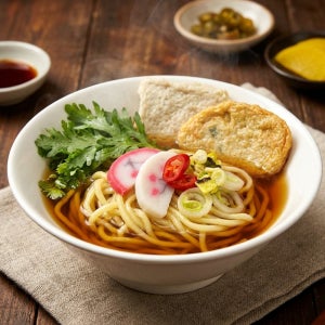 [아츠아츠] 진한 가쓰오 어묵 쫄우동 4인분 생면 우동 캠핑 밀키트