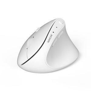 로이체 RX-650V 미니 버티컬 마우스 저소음 무선 멀티페어링 인체공학 화이트