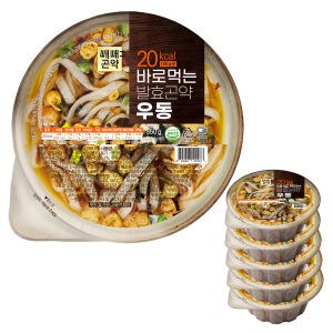 국물까지 다먹어도 85kcal 바로먹는 발효곤약 우동 350g 6개