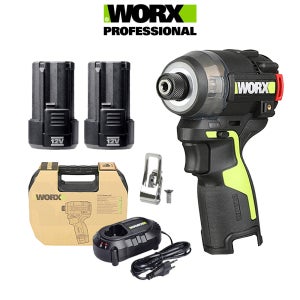 웍스 임팩 드라이버 12V+배터리 2.0Ah 2개 WU138 유압식 변속 오토스탑 오일펄스