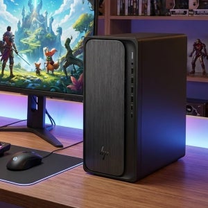 HP 2025 데스크탑 인텔 U5-225 RX9060XT DDR5 32GB 1TB 윈도우11프로 미니타워 PC 듀얼모니터 옴니데스크 M03-0029KR RX9060XT 그래픽