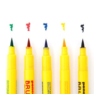 [Penco] Brush Writer Pen 펜코 수성 붓펜 5 Color