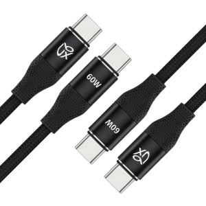 언박싱 브랙스 패브릭 C to C PD 초고속충전 케이블 60W 1m, 2개