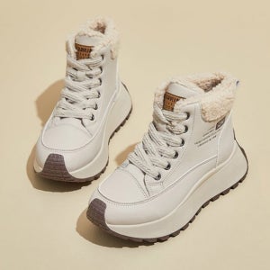 겨울 털안감 하이탑 키높이 통굽 스니커즈 4cm