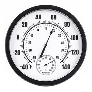 (원형 온습도계 E타입 1개) 고급 정밀 아날로그 벽걸이 온도계 습도계 온도 습도 실내