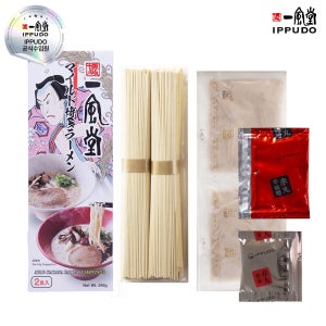 잇푸도 오리지널 하카타 라멘 2인용set(면2인분 + 스프2인분) 일본 라면