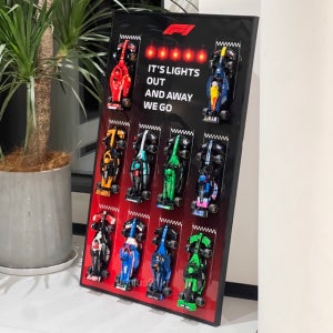 레고 스피드챔피언 F1 10종 세로형 액자 풀전시 블랙배경 77242 77243 77244