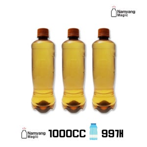 유페트 남양 생맥주용기 호프용기 일회용 페트병 생맥주병 호프병 배달 1L, 갈색, 99개