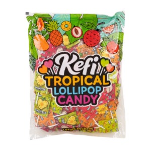 케피 트로피컬 롤리팝 막대사탕 대용량 캔디 1.4kg 망고,파인애플,리치,오렌지 4가지맛