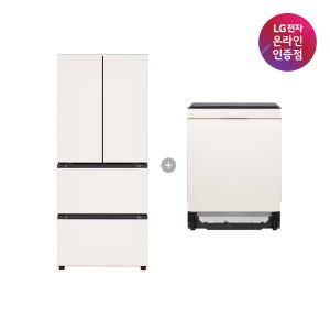 LG 디오스 오브제컬렉션 김치톡톡 + 디오스 오브제컬렉션 식기세척기 (Z408MEEF23 + DUE6BGL1E)
