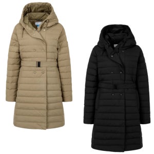 컬럼비아 여성 구스 다운 자켓 후드 옴니히트 발열 벨트 보온 일상 국내 매장판 YL3582