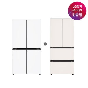 LG 디오스 오브제컬렉션 매직스페이스 냉장고 + LG 디오스 김치톡톡 (T875MHH111 + Z408MEEF23)