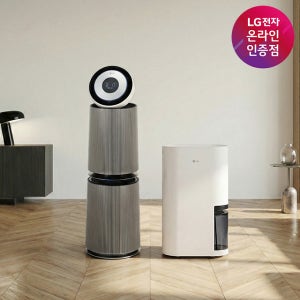 LG 퓨리케어 AI 360 공기청정기 + LG 휘센 오브제컬렉션 제습기 (AS335NSAC + DQ214MEGA)