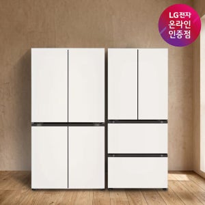 LG 디오스 오브제컬렉션 매직스페이스 냉장고 + LG 디오스 김치톡톡 (T876MEE111 + Z408MEEF23)