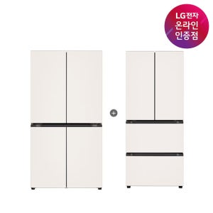 LG 디오스 오브제컬렉션 매직스페이스 냉장고 + LG 디오스 김치톡톡 (T875MEE111 + Z408MEEF23)