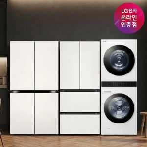 LG 디오스 냉장고 + LG 디오스 김치톡톡 + LG 트롬 워시타워 (T875MEE111 + Z408MEEF23 + W2421WAMR)