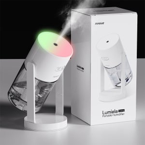 루미엘라 휴대용 미니 가습기 사무실 책상 탁상용 소형 캠핑 무드등 무소음 차량 가습기