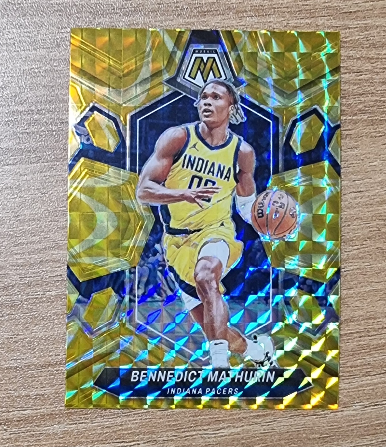 베네딕트 매써린 설명필독 2023-24 Panini Mosaic Bennedict Mathurin Yellow Reactive Prizm No-71 NBA카드