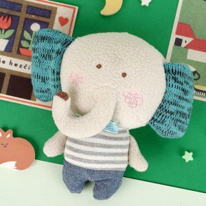 모모스블로그 코니 코끼리 봉제 애착 인형