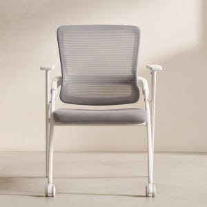 바른설계 폴드핏체어 서울대의자 학생 공부 회의 메쉬 서재 책상 사무용 화이트(방문설치)