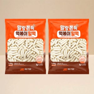 말랑쫀득 떡볶이 밀떡 실온 보관 1.5kg, 2개