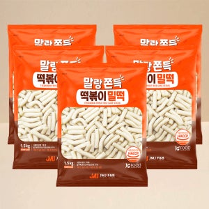 말랑쫀득 떡볶이 밀떡 실온 보관 1.5kg, 5개