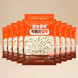 말랑쫀득 떡볶이 밀떡 실온 보관 1.5kg, 10개