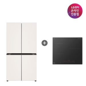 LG 디오스 오브제컬렉션 매직스페이스 냉장고 + LG 디오스 인덕션 (T875MHH111 + BEI3ASB2OE)