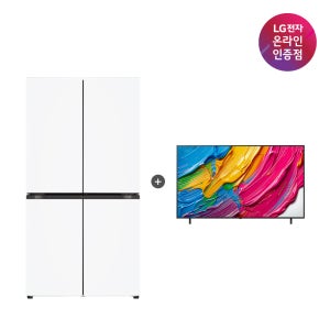 LG 디오스 오브제컬렉션 매직스페이스 냉장고 + LG QNED AI TV 세트 (T876MQQ111 + 75QNED75AEA)