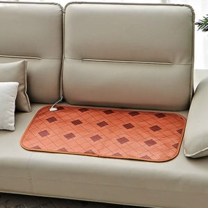 국내제작 황토참숯 소파 2인용 전기방석 온도조절 안전한 사무실용 가정용 소형 전기매트